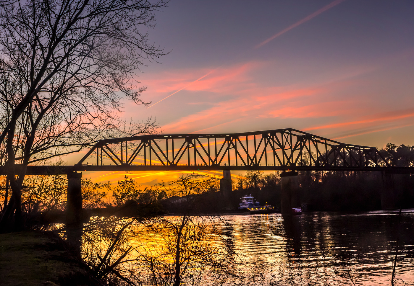 Bridge at sunset